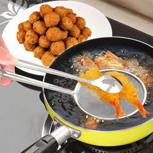 2 in 1 Food Spoon Strainer Clip